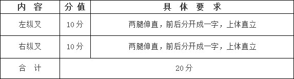 2018年安徽省体育表演类专业统考考试说明