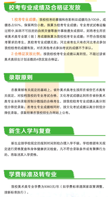 福建农林大学2018年河北省美术专业招生简章