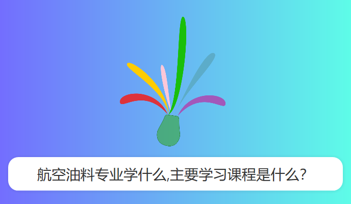 航空油料专业学什么,主要学习课程是什么？