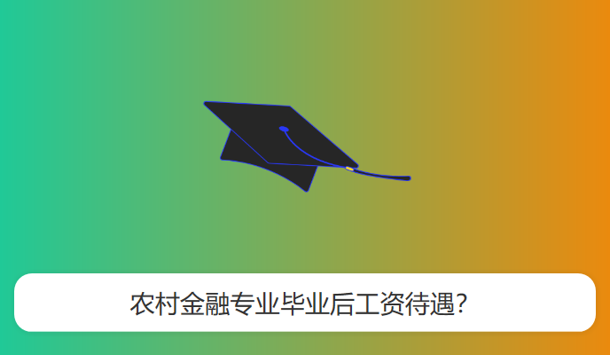 农村金融专业毕业后工资待遇？