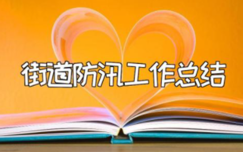 街道防汛工作总结报告 街道办防汛工作情况汇报材料