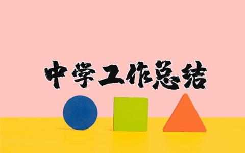 中学工作总结2024最新完整版 中学工作总结范文精选合集