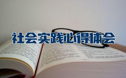 社会实践心得体会个人精选  社会实践心得体会范文简短