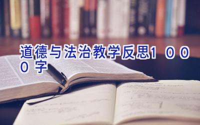 道德与法治教学反思1000字