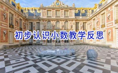 初步认识小数教学反思