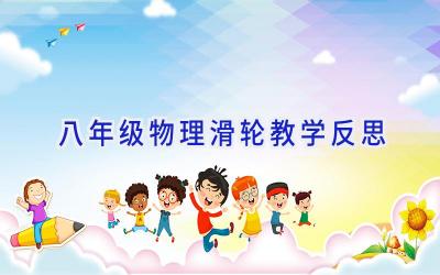 八年级物理滑轮教学反思
