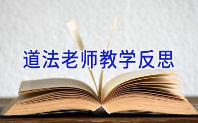 道法老师教学反思