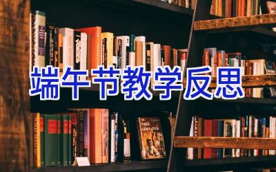 端午节教学反思